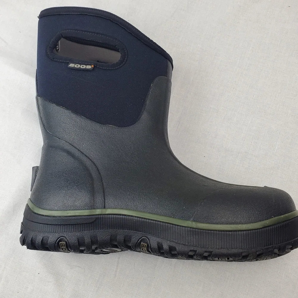 Bogs Men's Ultra Mid Waterproof Rugged Insulated Winter Rain Boot Black Size 6